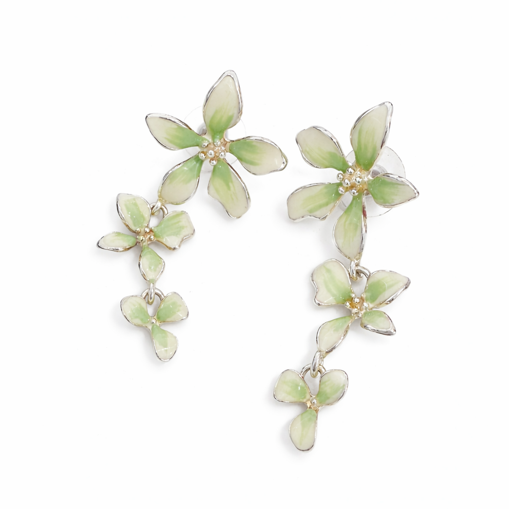 SAGE BLOSSOM DROP EARRINGS