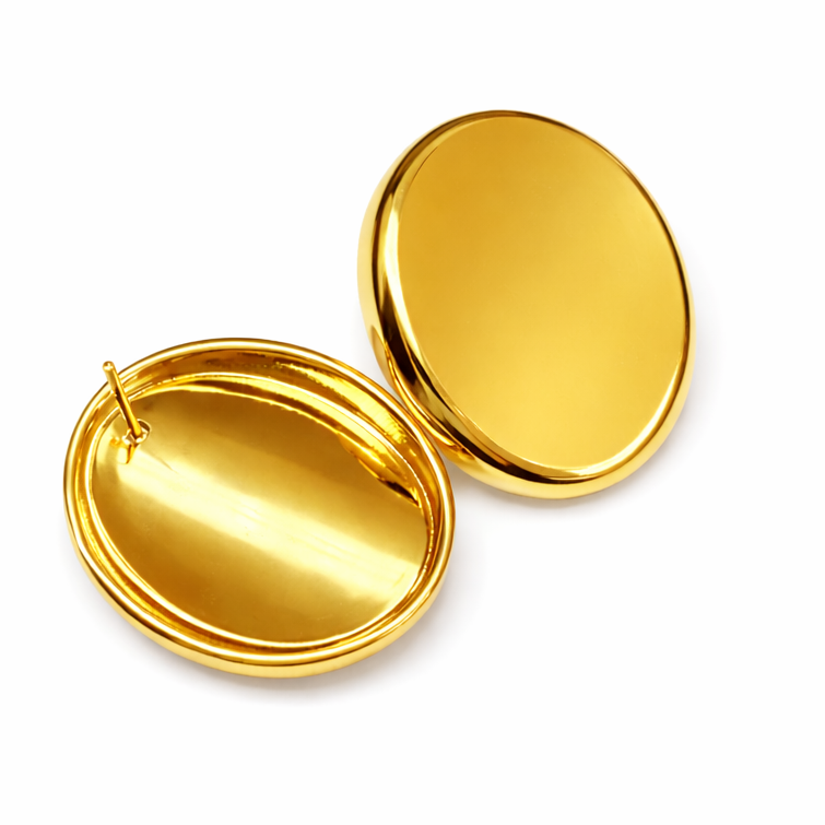 ROSA DOME GOLD EARRINGS