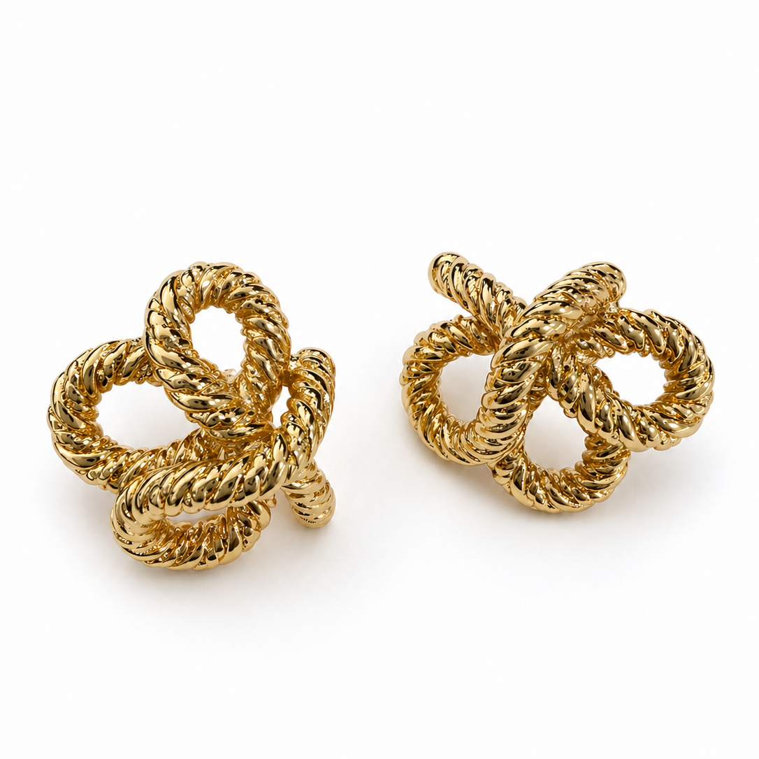 KNOT LUXE STUD EARRINGS