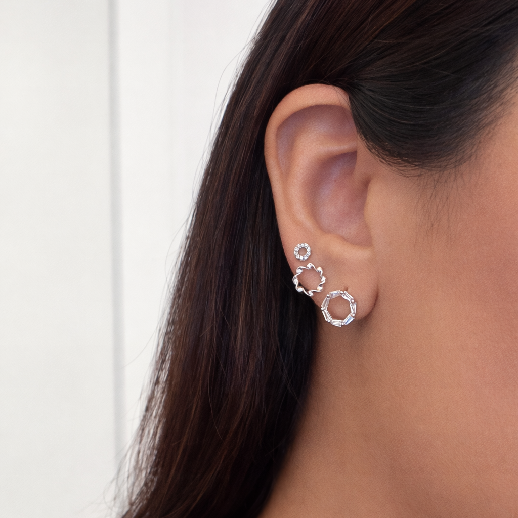 MIA TRIO HALO STUD SET