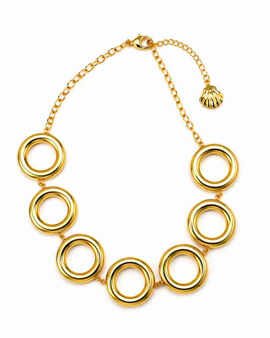LUXE ORBIT STATEMENT NECKLACE/CHOKER