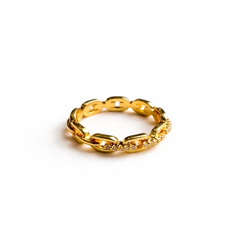 LUXE LINK PAVE RINGS