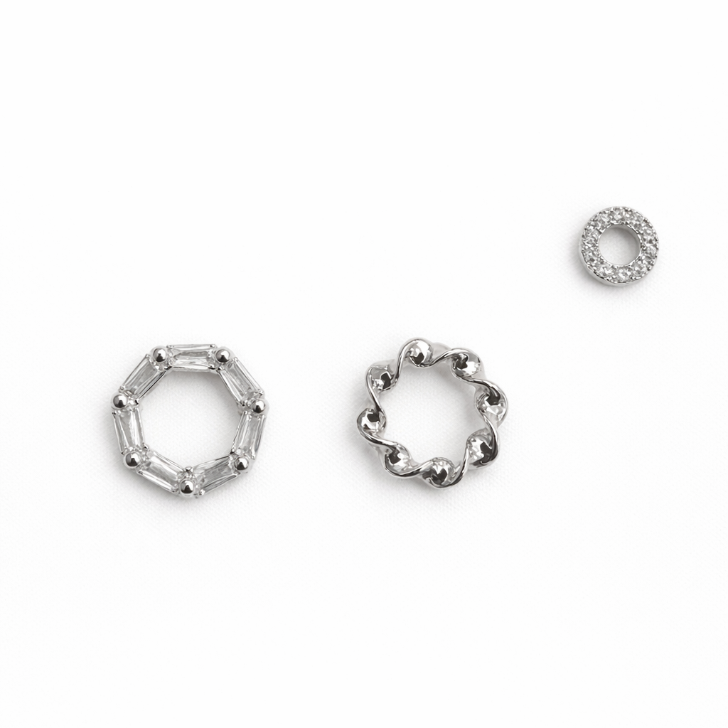 MIA TRIO HALO STUD SET