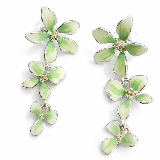 SAGE BLOSSOM DROP EARRINGS