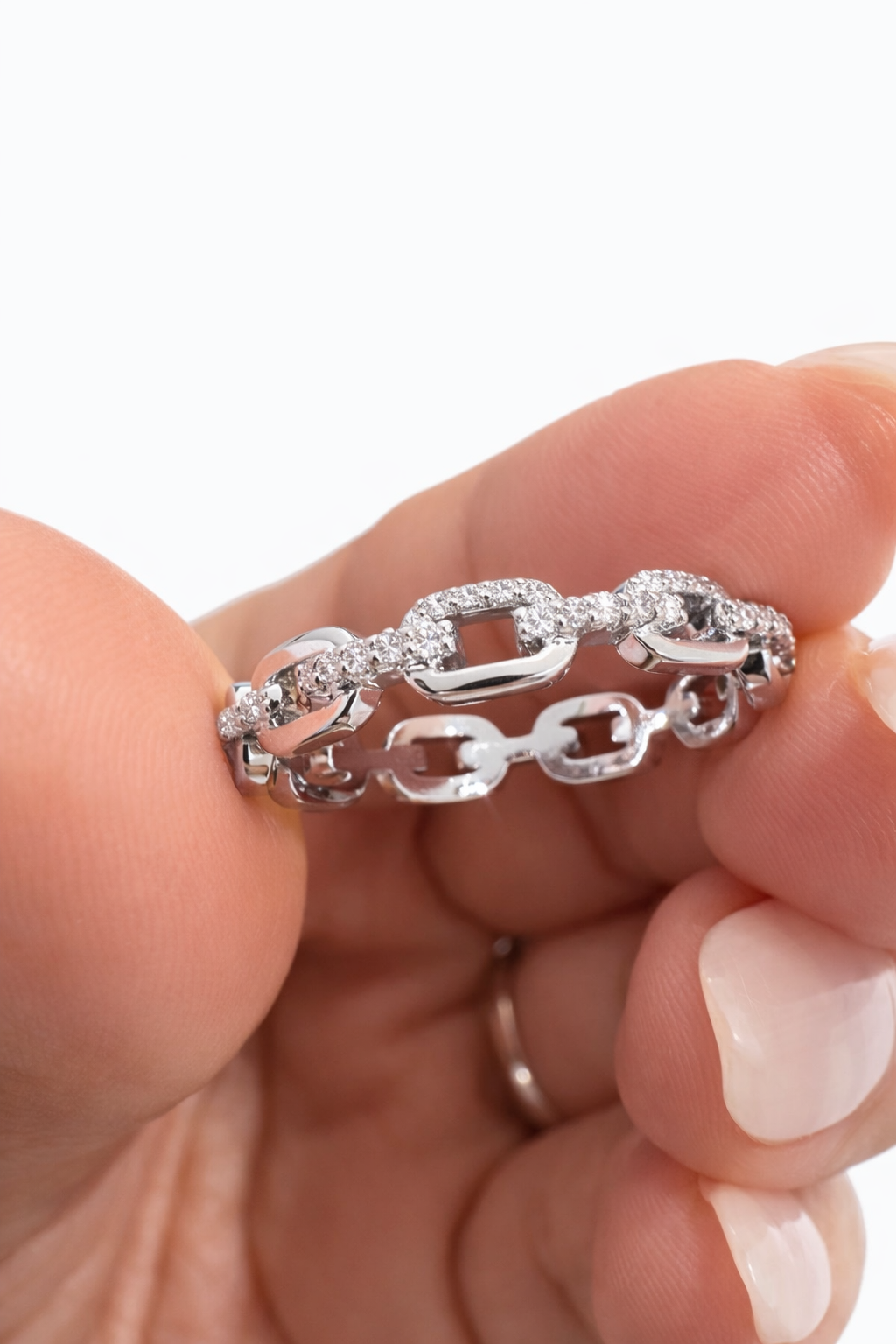 LUXE LINK PAVE RINGS