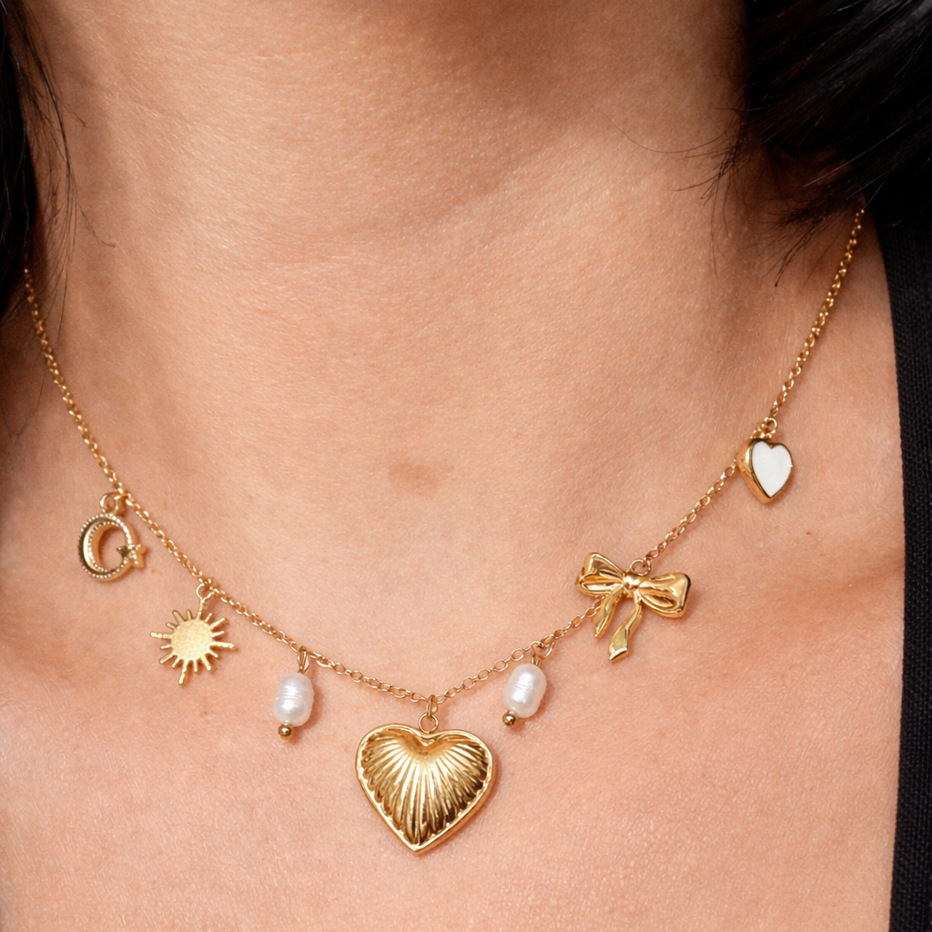 SWEETIE CHARM HEART NECKLACE