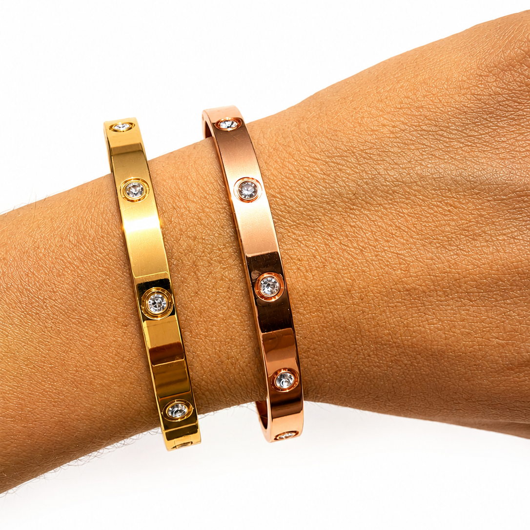 LUMIERE CRYSTAL BANGLE BRACELET