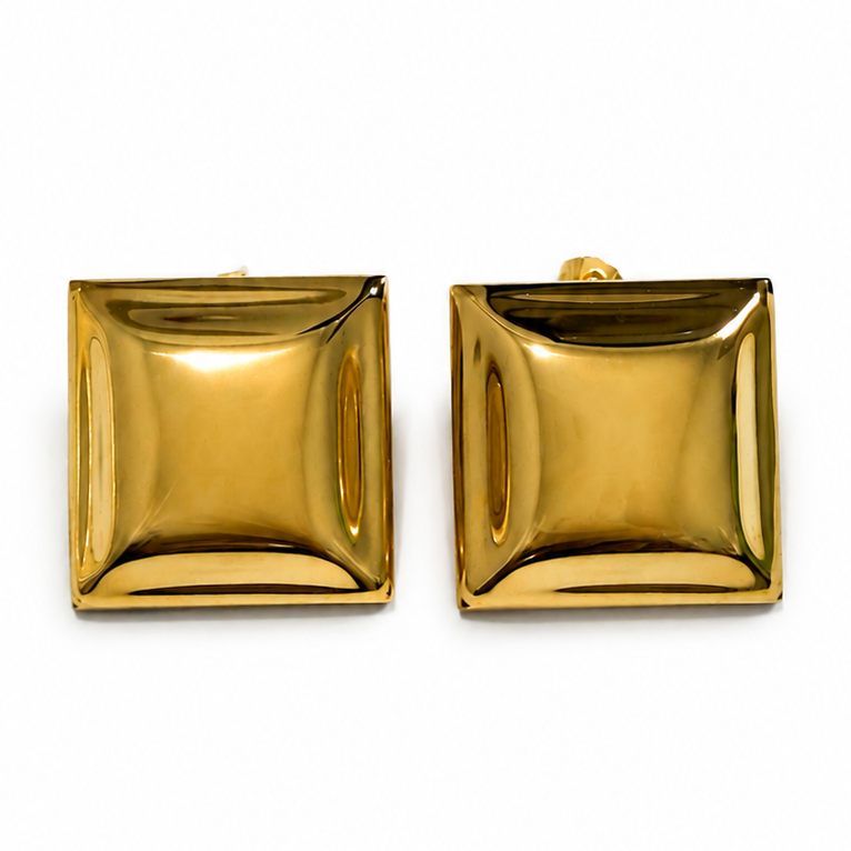 MIRAGE SQUARE STUD EARRINGS