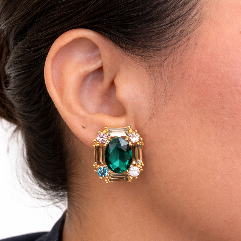 THE EMERALD LUXE EARRINGS