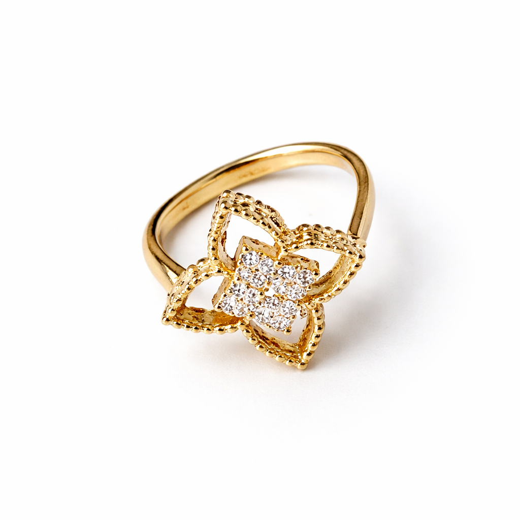 GOLDEN BLOOM CRYSTAL RING