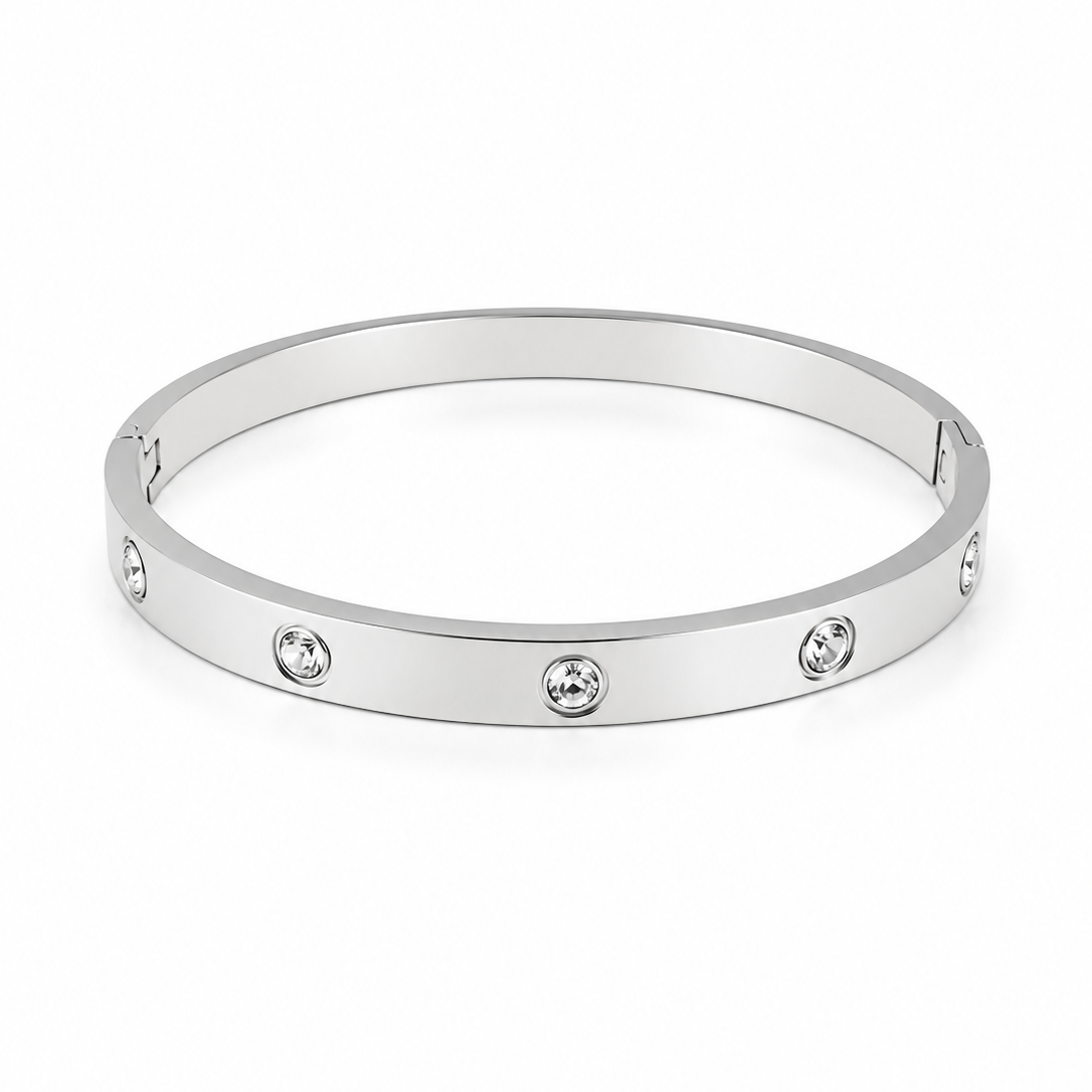 LUMIERE CRYSTAL BANGLE BRACELET
