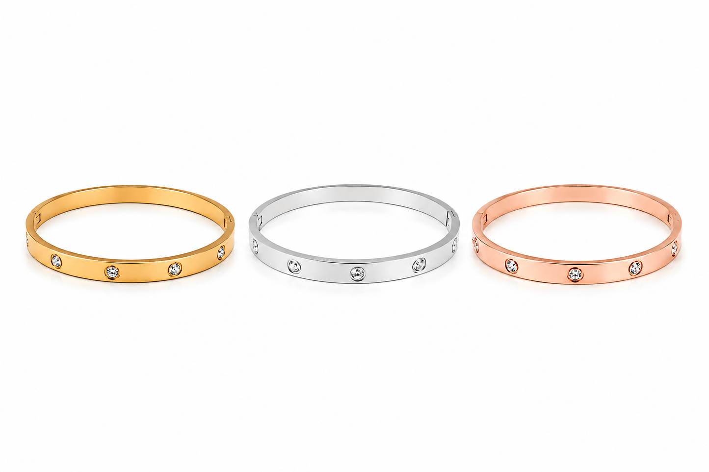 LUMIERE CRYSTAL BANGLE BRACELET