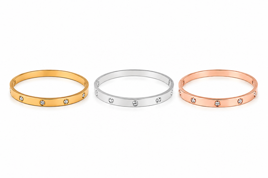 LUMIERE CRYSTAL BANGLE BRACELET