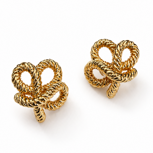 KNOT LUXE STUD EARRINGS
