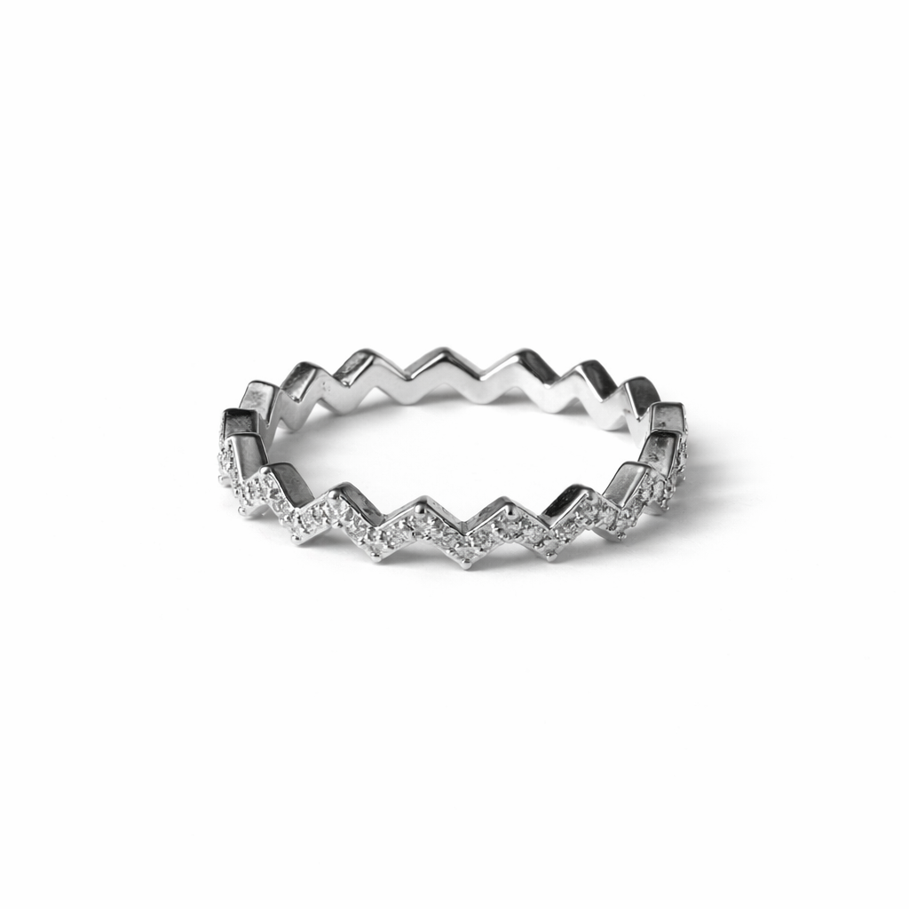 ZARA ZIGZAG BAND RING