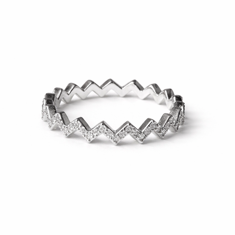 ZARA ZIGZAG BAND RING