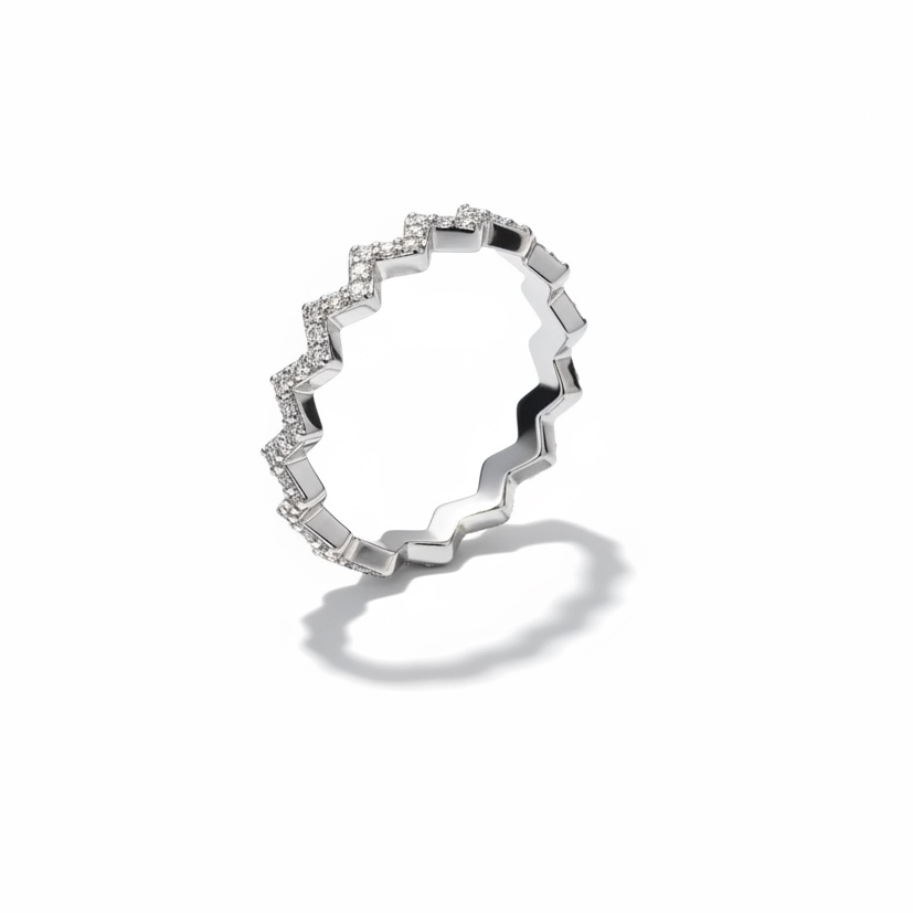ZARA ZIGZAG BAND RING