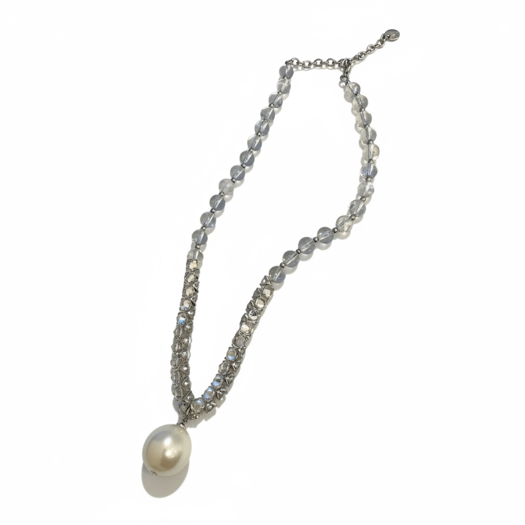 LUNA PEARL CRYSTAL NECKLACE