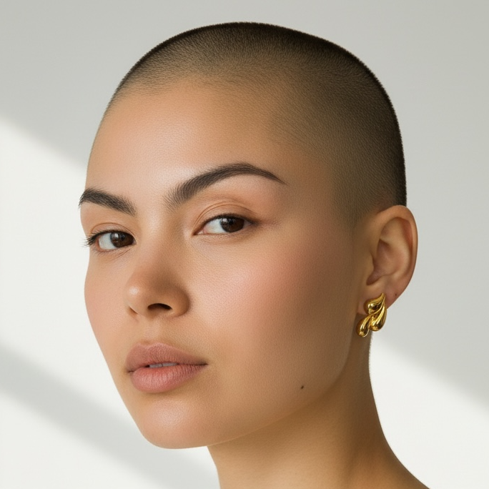 GOLDEN CASCADE SCULPT EARRINGS