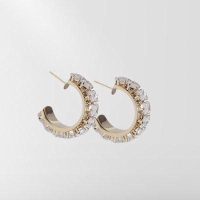 DIANA CRYSTAL HOOPS